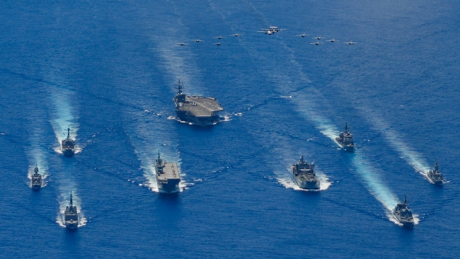 "Quad" member countries stimulate drills in Indo-Pacific