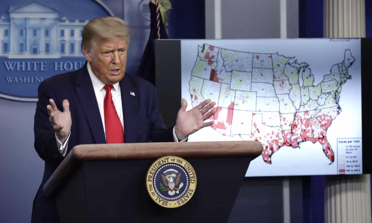 Donald trump has cancelled the part of republican national convention that had been due to take place in jacksonville, florida (photo: guardian) 