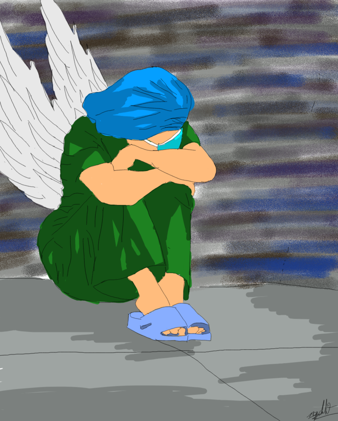 For her, doctors and nurses are like angels in the COVID-19 time 