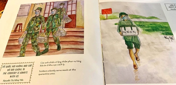 Touching Paintings of Frontline Workers in Covid-19 Battle