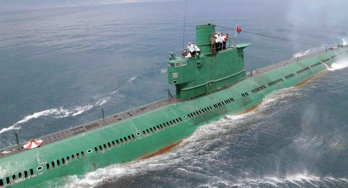 Satellite imagery of a North Korean shipyard on Friday shows activity suggestive of preparations for a test of a medium-range submarine-launched ballistic missile