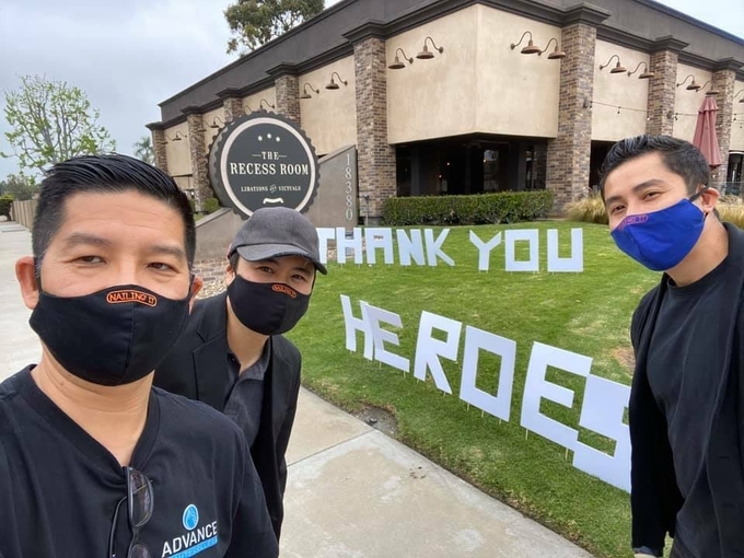Viet and two other oversea Vietnamese who also join the campaign