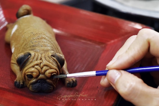 Unique puppy-shaped mooncakes look so real no one dare to eat Vietnamese housewife creates