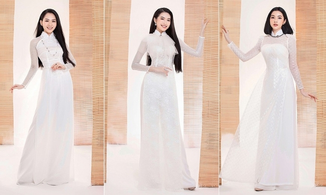 Traditional Ao Dai accentuates top Miss Vietnam contestants
