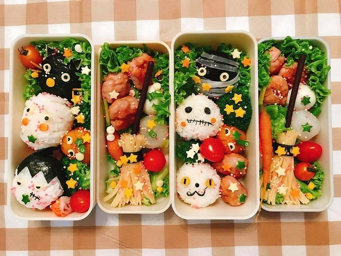 Creative bentos of an oversea Vietnamese in the Land of Rising Sun Phuong's creative bento for her daughters (Photo courtesy of Thu Phuong/ via VNE)