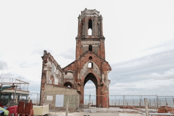 unspoiled beauty in coastal fallen church northen vietnam