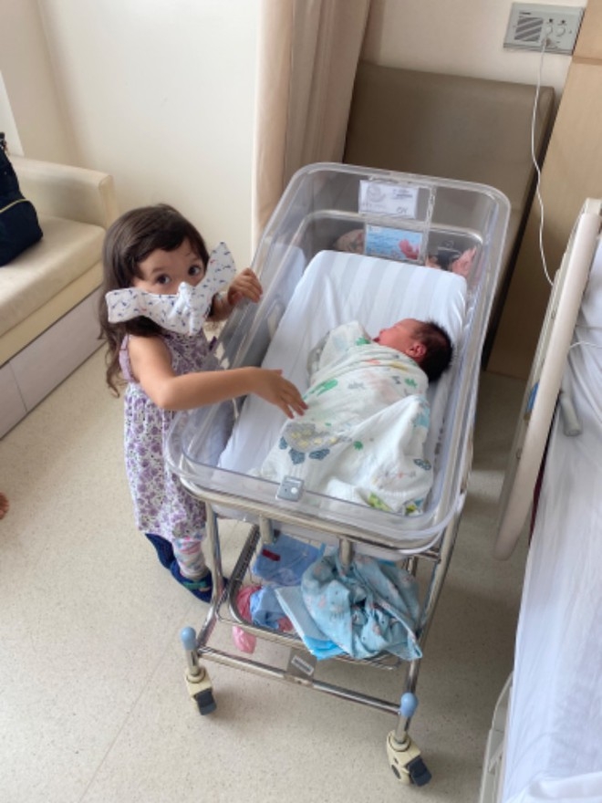 Their second child was born last month (Photo courtesy of Ondrej Slowik/ via Thanh Nien) 