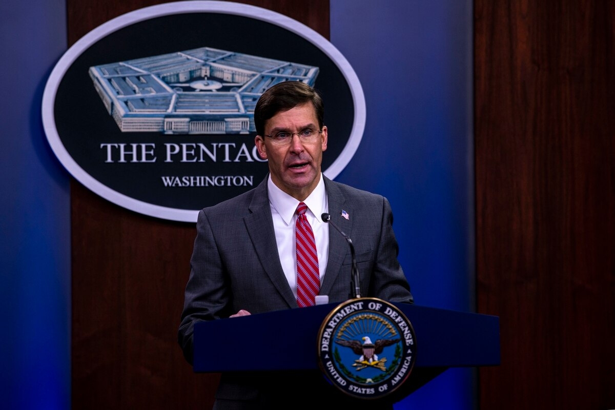 President Donald Trump on Monday said, in a tweet, that he had fired Defense Secretary Mark Esper (Photo: Military Times) 
