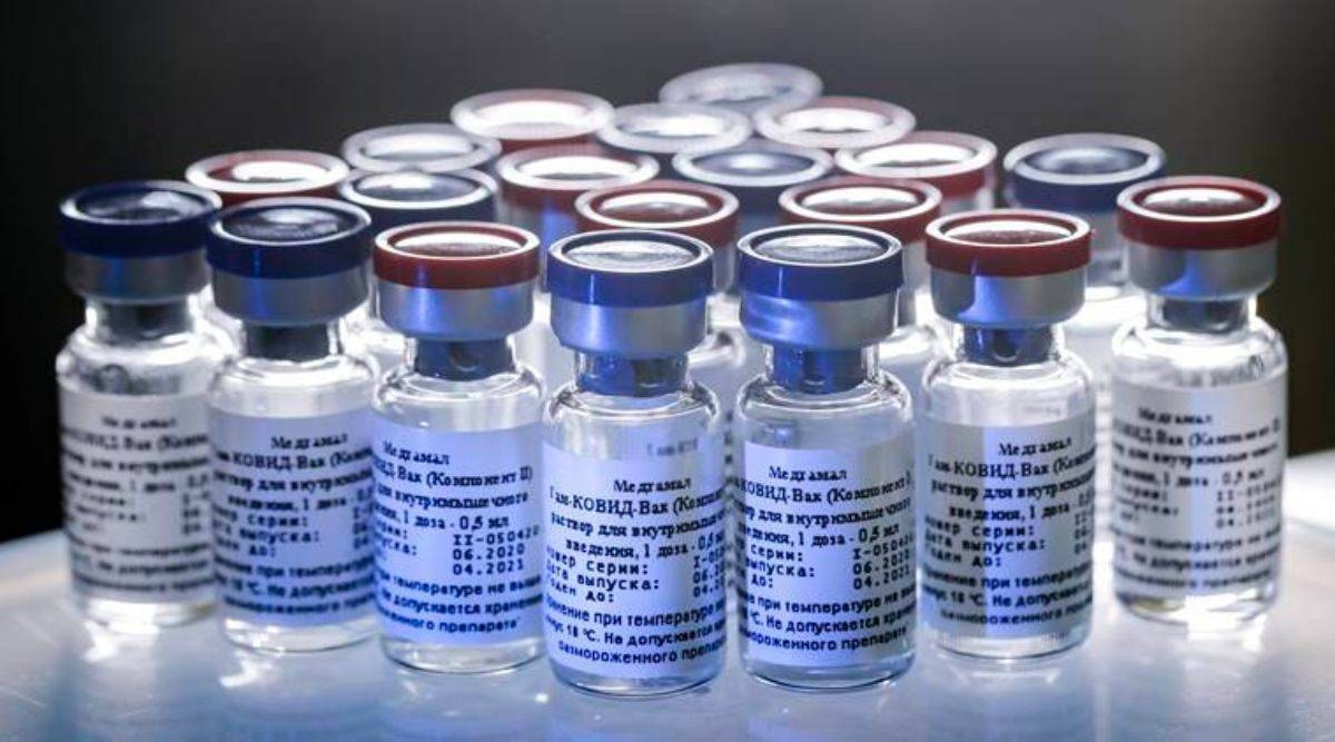 A new vaccine is on display at the Nikolai Gamaleya National Center of Epidemiology and Microbiology in Moscow, Russia. (AP)