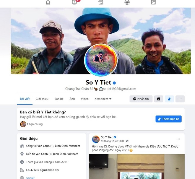 His facebook got huge number of followers (photo: thanh nien) 
