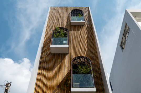 Artfully-designed 'floating nest' house in Vietnam covered in French architectural magazine