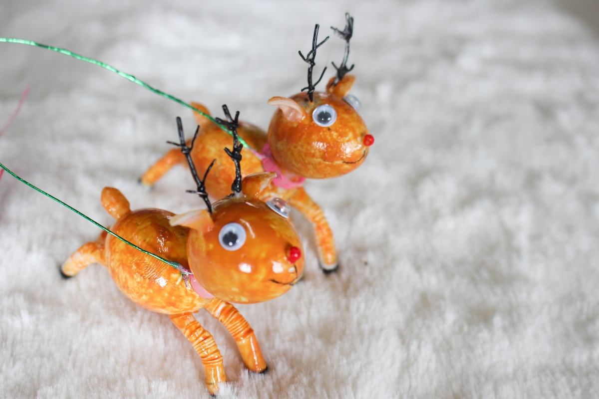 Unique Christmas items made from eggshell in Vietnam