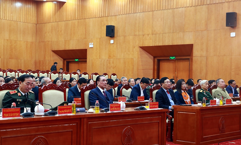 Participants to the ceremony marking the 75th anniversary of Viet Nam’s first General Election Day. (Photo: VGP)