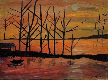 Indian Artist Paints to Raise Funds for Vietnamese Children