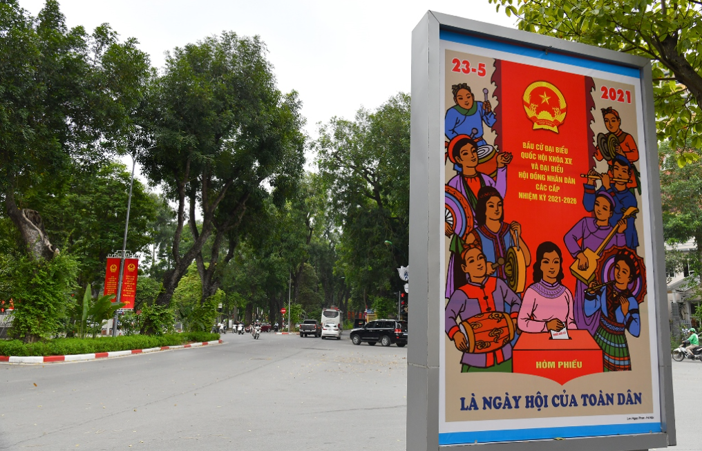 Hanoi's streets decorated for national election