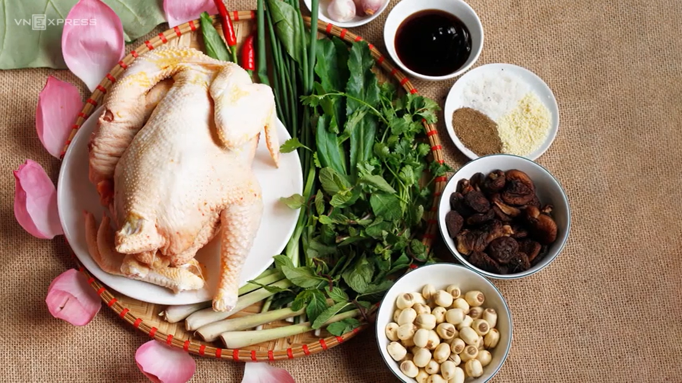 Recipe: Chicken steamed in lotus leaves, with video