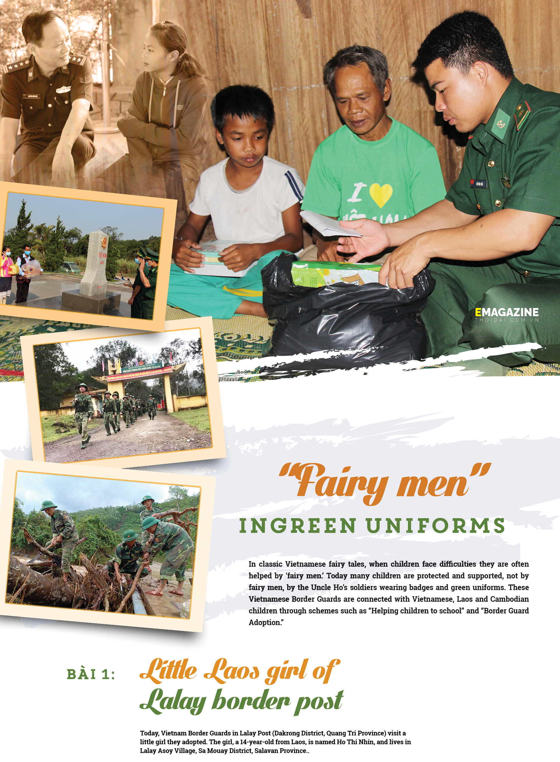 Fairy men in green uniforms