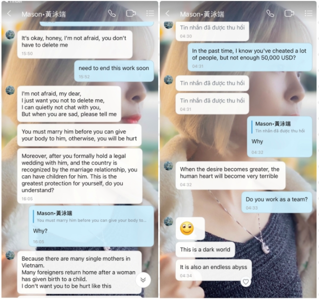 After making friends with an online foreigner, Vietnamese girls scammed hundreds millions dong