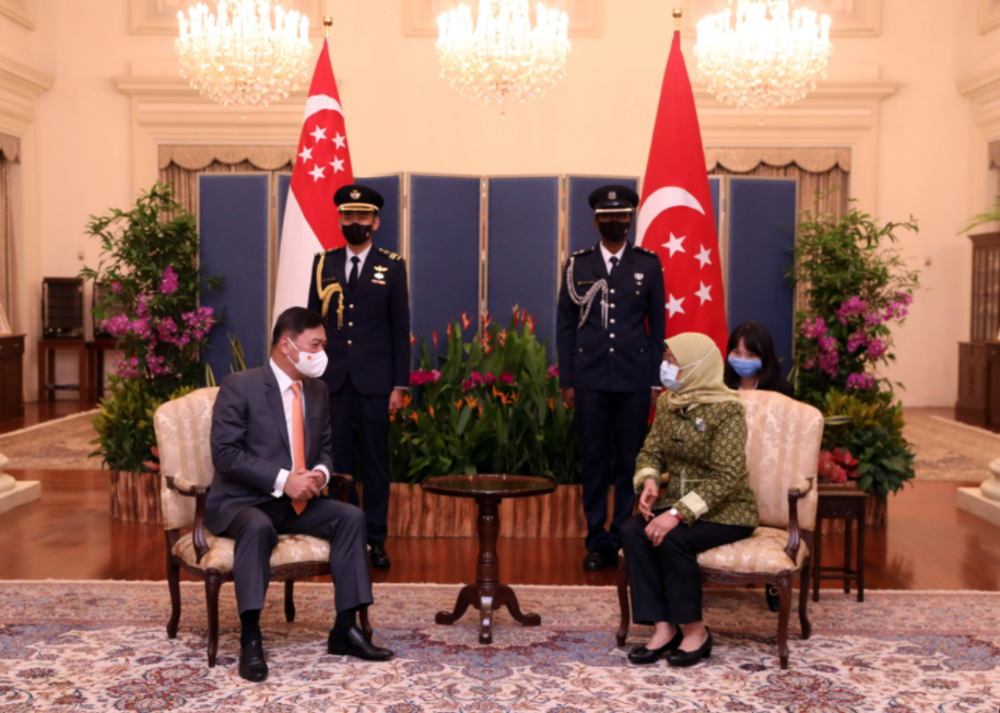 Singaporean President delighted at development of ties with Vietnam