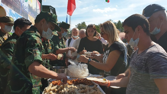 vietnam field kitchen leaves imprints at army games 2020