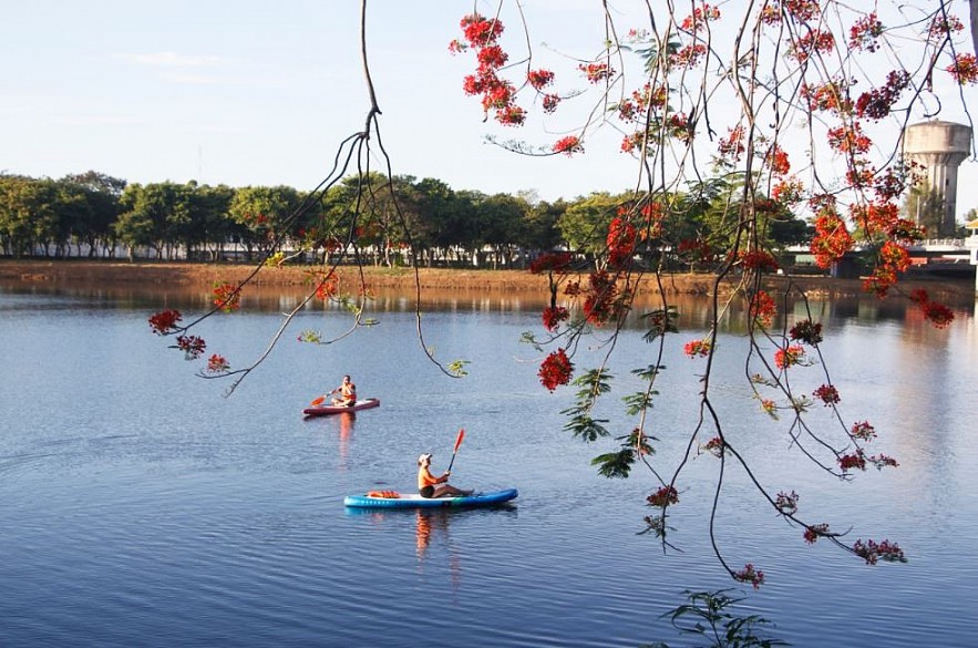 SUP Surfing on Huong River: Admiring Hue from New Angles