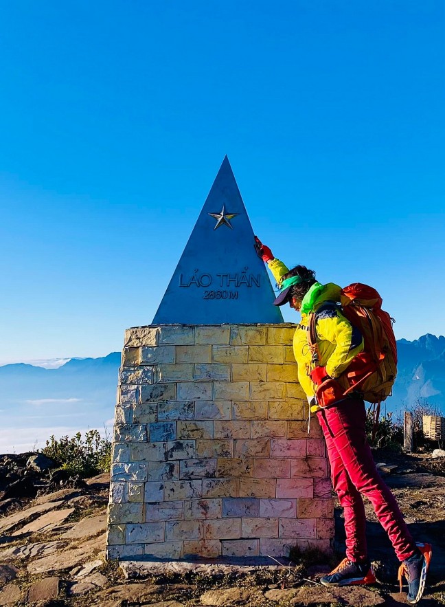 Among five mountains she conquered in Lao Cai, Lao Than is the easiest one to her