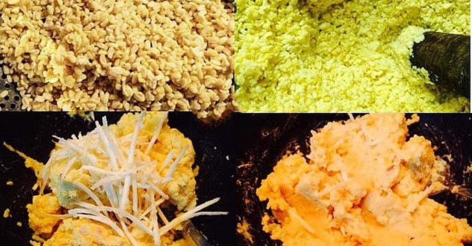 How To Make Colorful Floating Rice-Ball Pudding