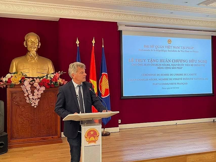 French Communist Jean-Charles Negre Posthumously Awarded by Vietnam
