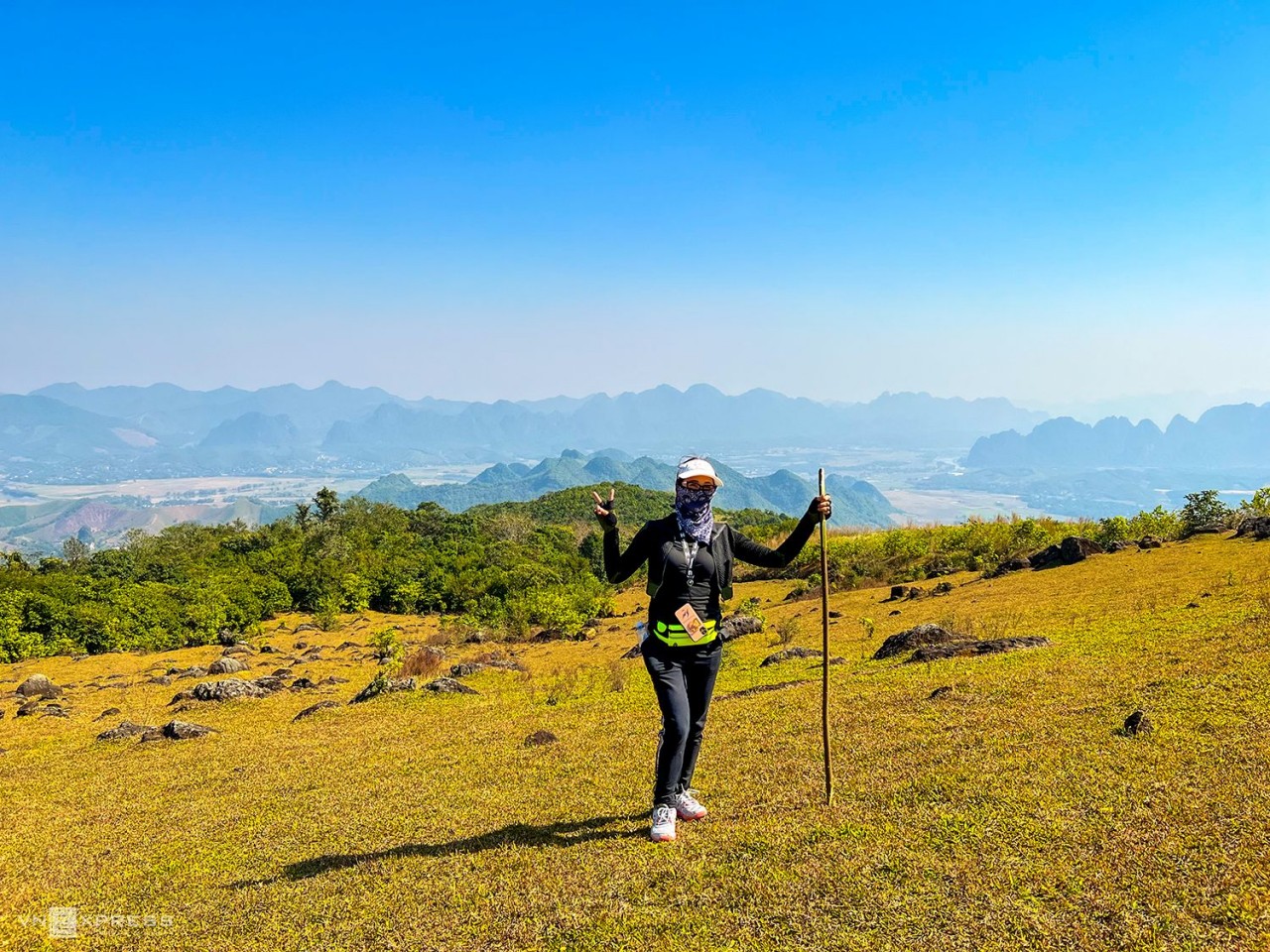 Climbing Mount Dai Bang in Kim Boi Hot Spring