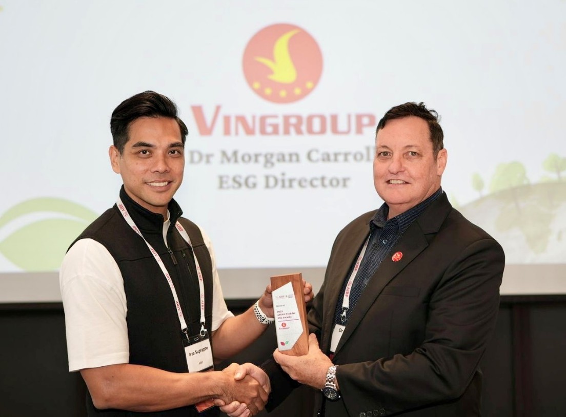 Vingroup wins prestigious AIBP 2023 Asean Tech for ESG Award