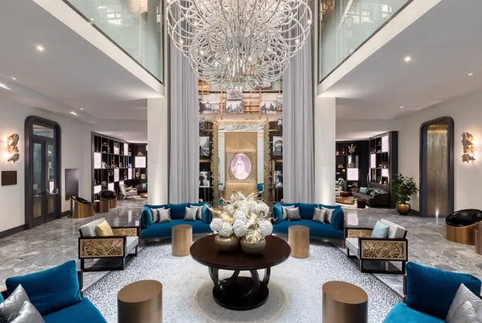 The lobby of the Matild Palace Hotel. Matild Palace/The Luxury Collection