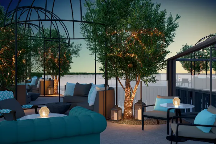 The terrace. Matild Palace/The Luxury Collection