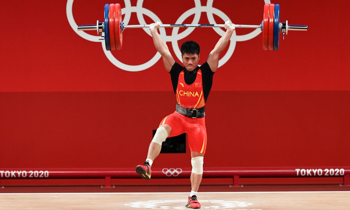 Li Fabin competes on Sunday in Tokyo, Japan. Photo: VCG