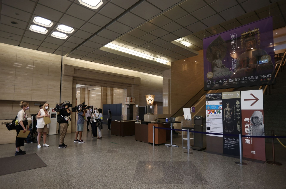 Seperate tours of Olympics 2020 were made for journalists. Photo: Reuters 