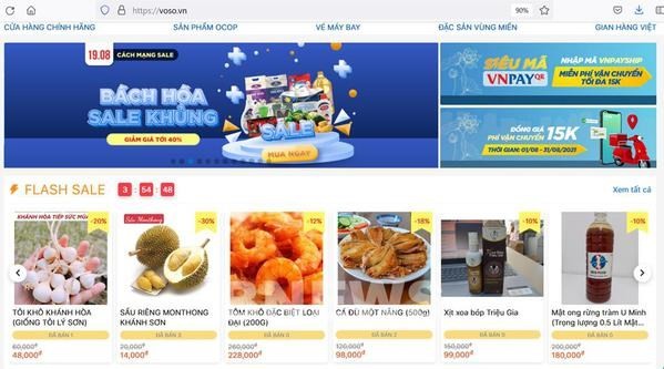 The e-commerce platform of Vo So. (Photo: VNA)