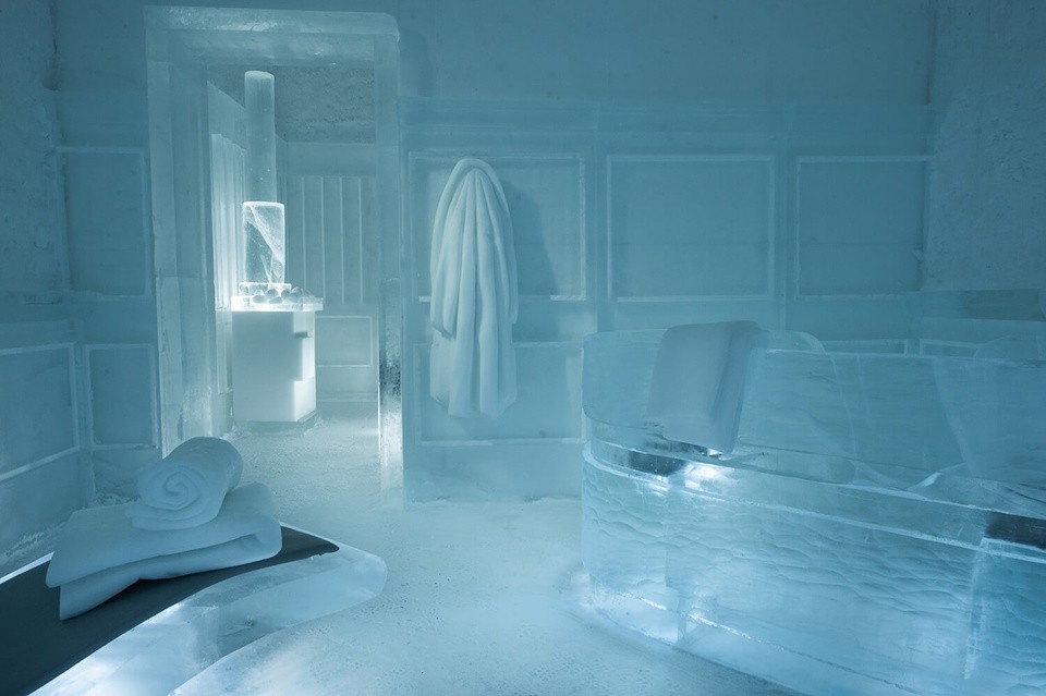 ICEHOTEL sauna. Photo: Ice Hotel 