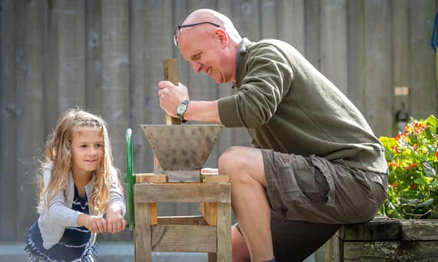 Full flavour: apple pressing at the Rosemoor Festival in Devon. Photograph: RHS/Guy Harrop
