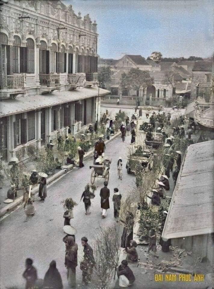 photographs of vietnams lunar new year in hanoi in the 1920s
