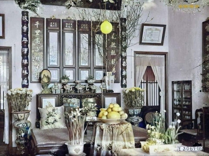photographs of vietnams lunar new year in hanoi in the 1920s