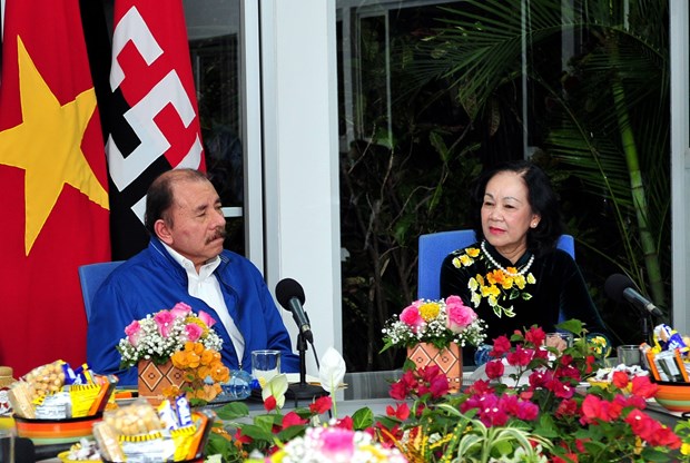 ruling parties of vietnam nicaragua enhance ties