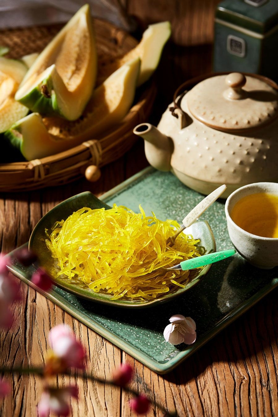 Sweet dishes in hue style