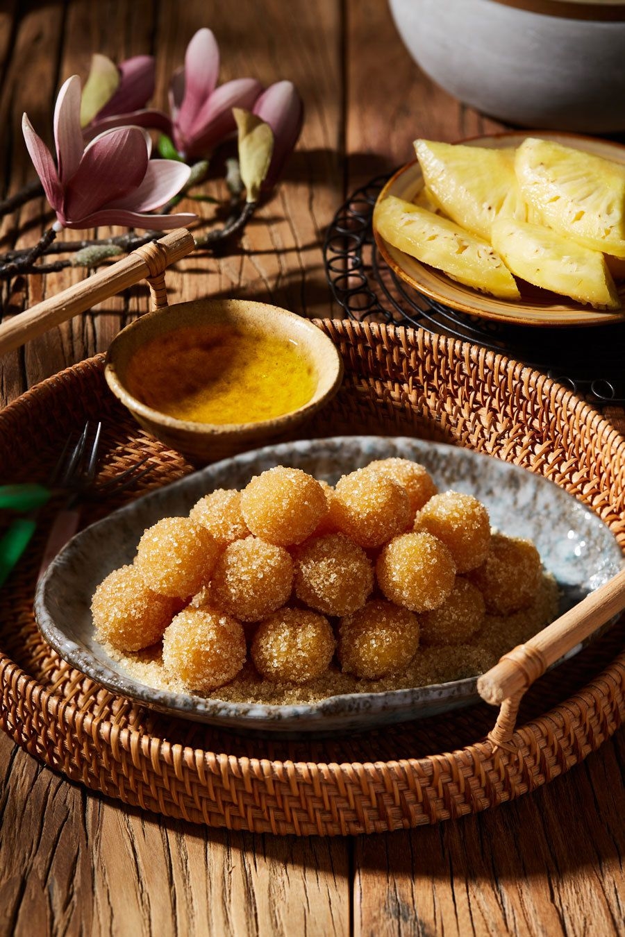 Sweet dishes in hue style
