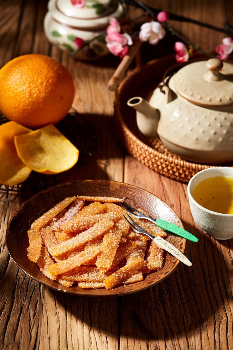 Sweet dishes in hue style