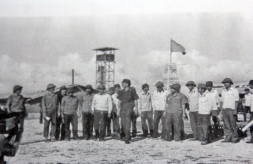 in photo liberation of truong sa archipelago