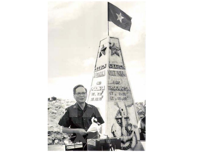 in photo liberation of truong sa archipelago