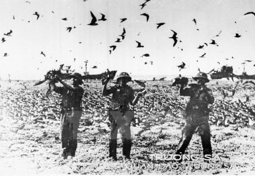 in photo liberation of truong sa archipelago
