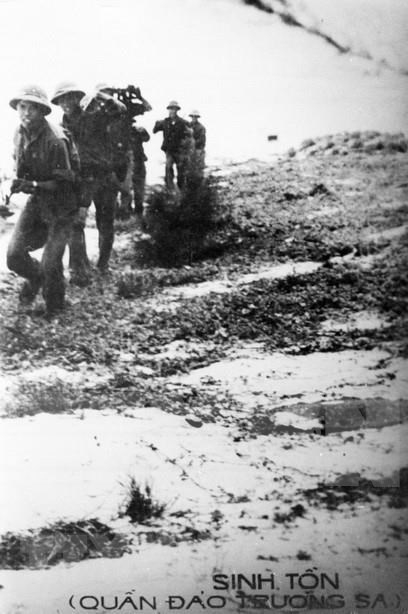 in photo liberation of truong sa archipelago