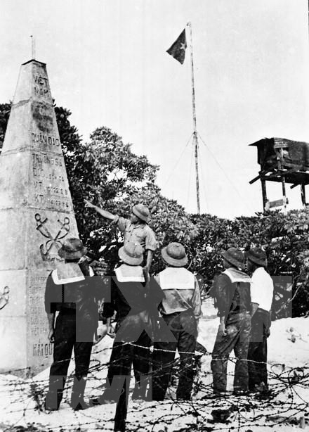 in photo liberation of truong sa archipelago