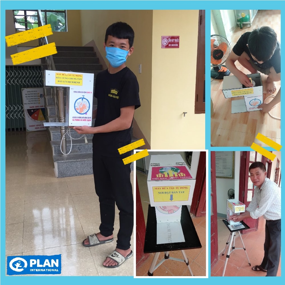14 year old vietnamese boy invents automatic hand sanitizer machine to battle covid 19