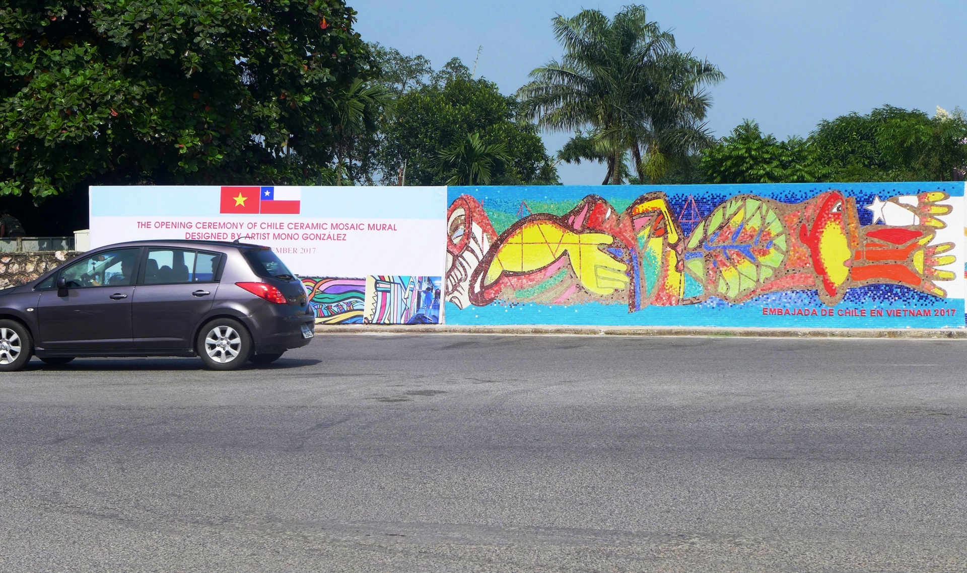 ceramic mosaic mural marks 25th anniversary of vietnam us diplomatic ties